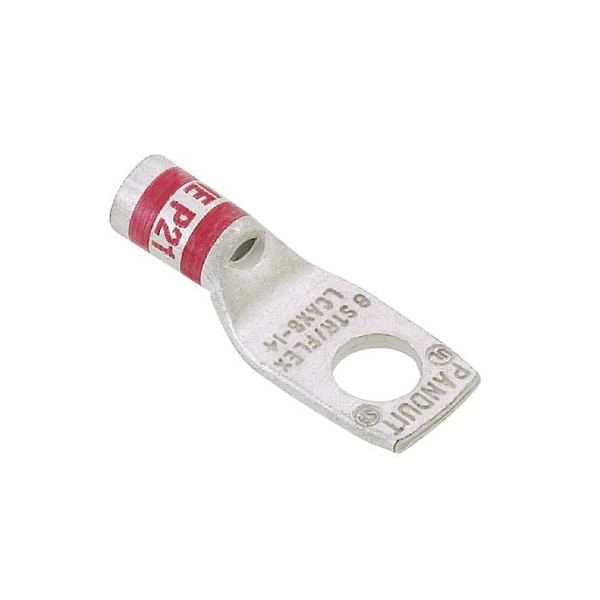 One-Hole Compression Lug, Standard Barrel, Copper, Yellow